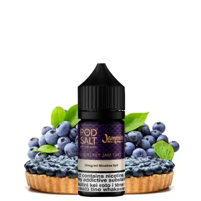 سالت نیکوتین پاد سالت طعم تارت مربا بلوبری (BLUEBERRY JAM TART)