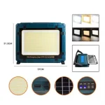 پروژکتور کمپی شارژی خورشیدی 800 وات مدل W8109-3 - Image 5