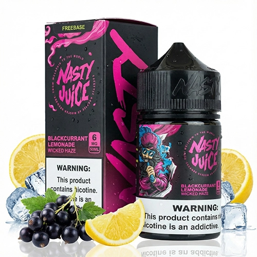 Nasty BLACKCURRANT LEMONADE جویس نستی اورجینال طعم انگور فرنگی لیموناد - تصویر 1