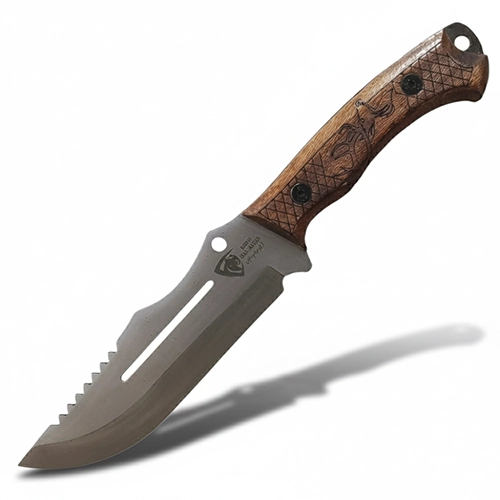 Morvarid-300-1.webp چاقو شکاری سایز بزرگ فولاد مروارید کد 300 - تصویر 1