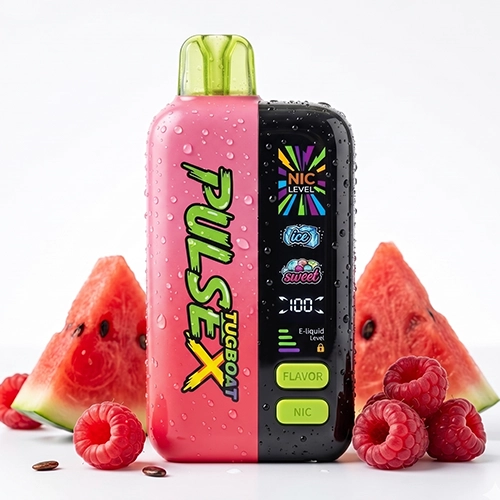 RASPBERRY WATERMELON پاد یکبار مصرف 50000 پاف TUGBOAT طعم رزبری هندوانه - تصویر 1