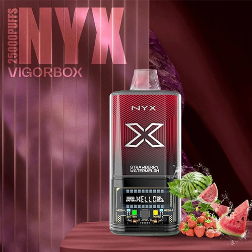 STRWBERRY WATERMELON پاد یکبار مصرف 25000 پاف VIGORBOX طعم هندوانه توت فرنگی - تصویر 1