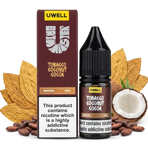 TOBACCO COCONUT COCOA سالت نیکوتین یوول اورجینال طعم تنباکو نارگیل کاکائو - تصویر 1