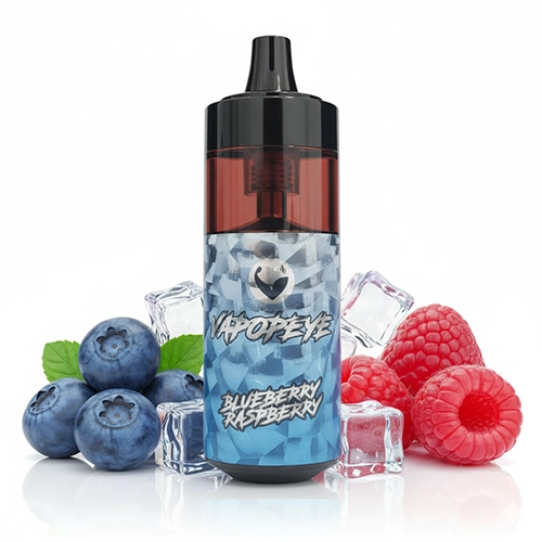 vapopeye-blueberry-raspberry.webp پاد یکبار مصرف قابل پر شدن مجدد 16000 پاف طعم بلوبری رزبری - تصویر 1
